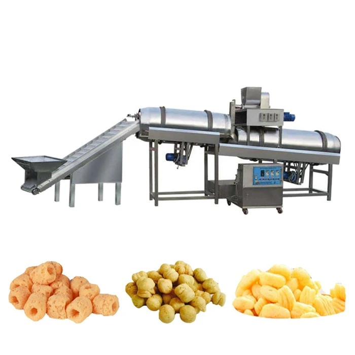 extruded corn puffed snacks food machinery